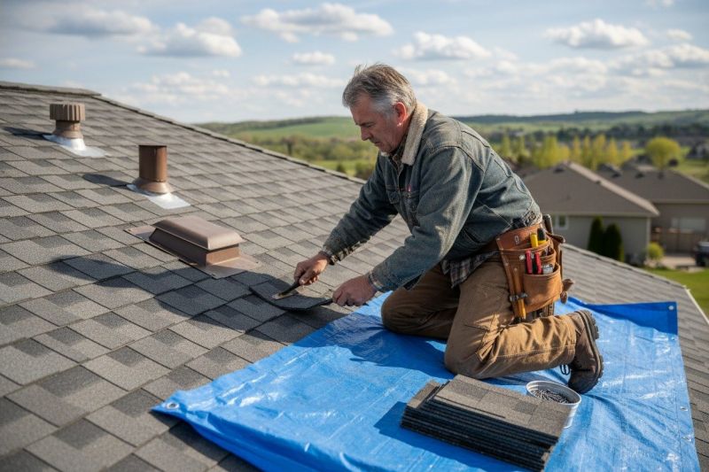 Local Roof Tarping pros at work